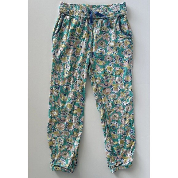 Boden Girls Floral Elastic Waist Pants Size 6Y Harem Jogger Pull On Viscose - Picture 1 of 10